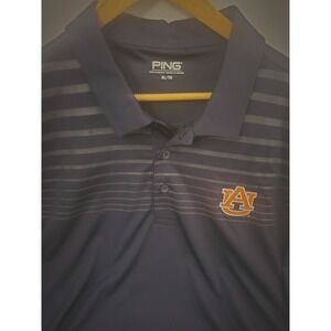 PING Golf Polo Sensor Cool Shirt - Men's XL Navy Blue Auburn Tigers
